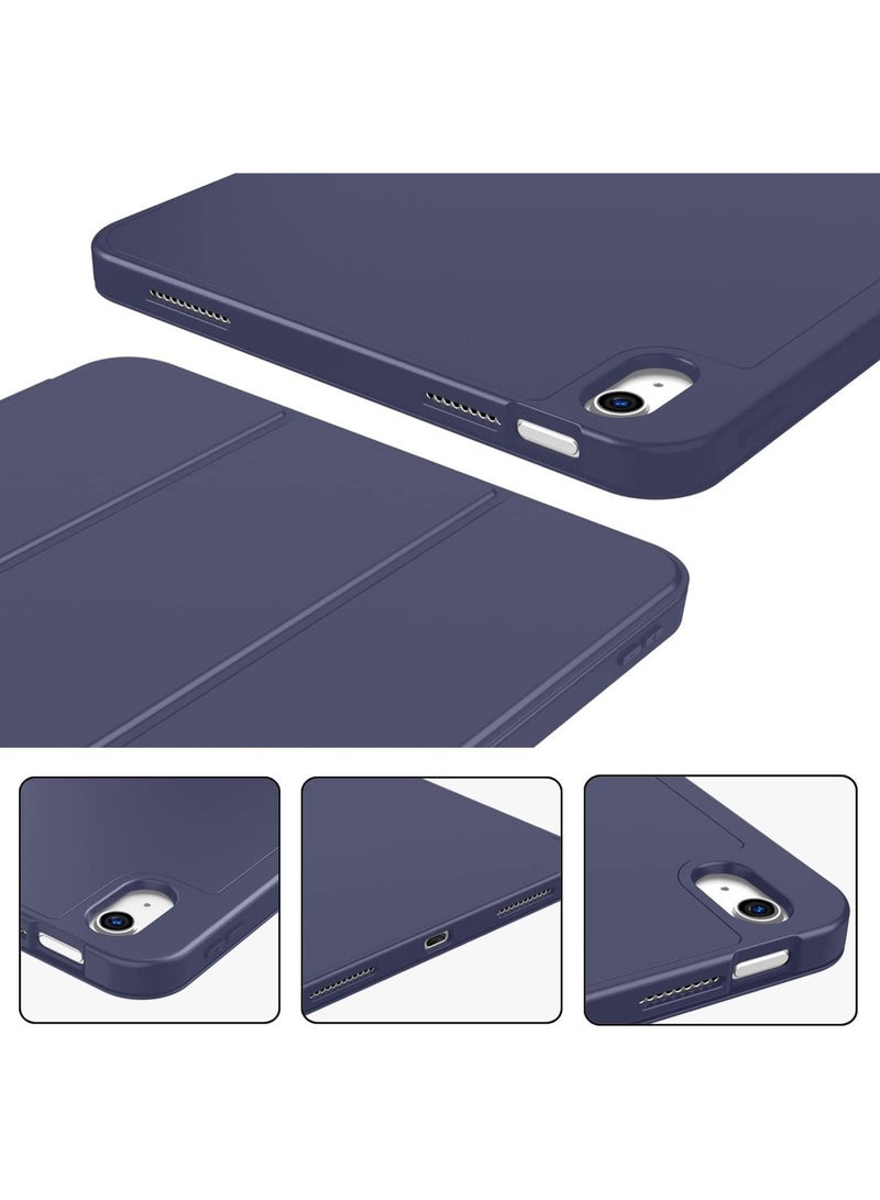 Case for iPad A16 2025 11th Generation 11 Inch/iPad 10th Generation 2022 10.9 Inch with Pencil Holder Durable PU Leather Flexible TPU Back Drop Resistant Protective Case Auto Wake/Sleep (blue) - Image 5